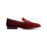 Stacy Adams Valet Slip On Bit Loafer Men's Shoes Burgundy 25166-601