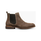 Men's Stacy Adams Gabriel Plain Toe Chelsea Boot Mushroom Suede Dressy 25625-051