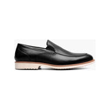 Stacy Adams Wellington Moc Toe Slip On Black Leather 25714-001