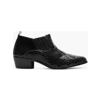 Stacy Adams Sandoval Cuban Heel Boot Croco print Black 25666-001