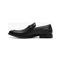 Stacy Adams Madsen Moc Toe Bit Slip On Shoes Black 25672-001