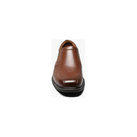 Nunn Bush Bleeker Street Bike Toe Slip On Comfortable Shoes Cognac 84357-221