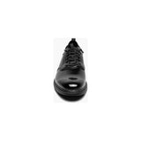 Stacy Adams Spyre Plain Toe Elastic Lace Up Shoes Black Patent 25715-004