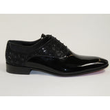 Men's GENIO Patent Leather Red Sole Shoes Formal 120196618 Black Stones