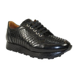 Men's GENIO Turkey Genuine Python Snake Leather Shoes 120197327 Black