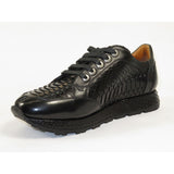 Men's GENIO Turkey Genuine Python Snake Leather Shoes 120197327 Black