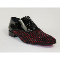 Men's GENIO Patent Leather, Red Sole Shoes Turkey 120198641 Black Red Stones