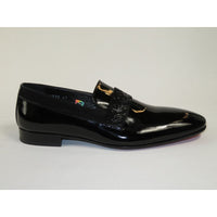 Men's GENIO Patent Leather Red Sole Shoes Formal 120371275 Black Stones