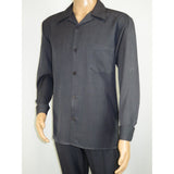 Men's MONTIQUE Two Piece Set Walking Leisure Suit Long Sleeves 1641 Gray