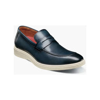 Stacy Adams Spencer Moc Toe Penny Slip On Navy 25673-410