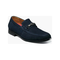 Stacy Adams Ravelle Moc Toe Bit Slip On Shoes Navy Suede 25680-415