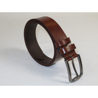 Men's Belt By PICCODER Turkey Genuine Leather Solid 3000 Brown