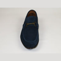 Men's Shoes Steve Madden Soft Suede Leather upper Slip on GADDIS Navy Blue