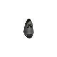 Stacy Adams Tazewell Plain Toe Tassel Tuxedo Shoes Slip On Black 25343-001