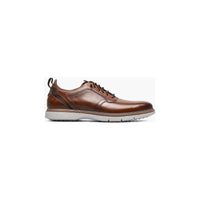 Stacy Adams Sync Plain Toe Elastic Lace Up Sneaker Leather Cognac 25662-221