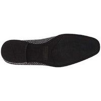 Stacy Adams Men's Shoes Swagger Studded Slip On Black and Silver 25228-042