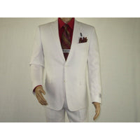 Adolfo Men's Linen Suit summer suit Breathable and comfortable C500 White - J.Valintin Men's Wear Legend - 8892