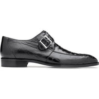 Belvedere Josh Ostrich Single Buckle Dress Men's Shoe Black Dressy 114011 - J.Valintin Men's Wear Legend - Josh 114011 Black_9