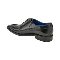 Belvedere Men's Dress Formal Shoes Biagio Black Ostrich Leg , Italian Calf B13 - J.Valintin Men's Wear Legend - Biagio B13 Black _9