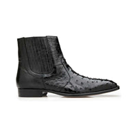 Belvedere Men's Genuine Ostrich Quill Chelsea Boot Roger Black R55 - J.Valintin Men's Wear Legend - Roger Black R55_10