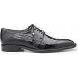 Belvedere Mens Shoes Batta Black Genuine Ostrich Lace Up 14006 - J.Valintin Men's Wear Legend - Betta_14006_Black_9