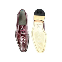 Belvedere Siena Men's Shoes Genuine Ostrich Lace Up Burgundy 1463 - J.Valintin Men's Wear Legend - Siena 1463 Burgundy_9