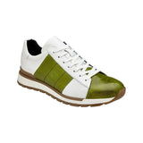 Belvedere Sneakers Blake Genuine Ostrich and Soft Italian Calf Lime/White - J.Valintin Men's Wear Legend - Blake 33629 lime/white - 10