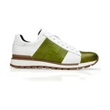 Belvedere Sneakers Blake Genuine Ostrich and Soft Italian Calf Lime/White - J.Valintin Men's Wear Legend - Blake 33629 lime/white - 10