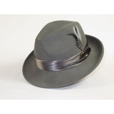 Bruno Capelo Hat Australian Wool Crushable Fedora Giovani UN118 Steel Gray - J.Valintin Men's Wear Legend - UN118 - Steel - S