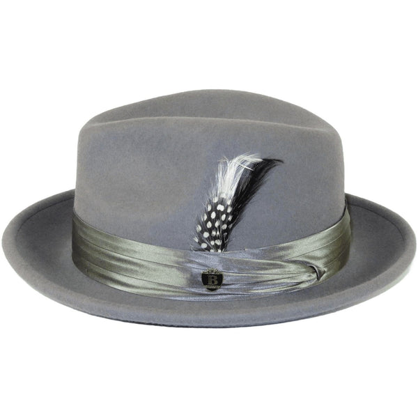 Bruno Capelo Hat Australian Wool Crushable Fedora Giovani UN130 Gft.Gray - J.Valintin Men's Wear Legend - UN130 - Gft Gray - S