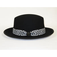 Bruno Capelo Hat Australian Wool Fedora Princeton Elite PRE500 Black White - J.Valintin Men's Wear Legend - PRE500 - blk/wht - S