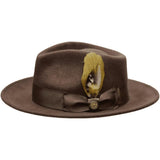 Bruno Capelo Hat Australian Wool Fedora Teardrop Crushable Bel Air BL594 Brown - J.Valintin Men's Wear Legend - BL594 - Brown - S