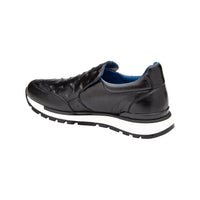 Belvedere Sneakers Cramer Genuine Ostrich and Soft Italian Calf Black G02