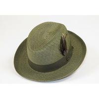 Men Bruno Capelo Summer Spring Soft Straw Style Hat Godfather GF206 Olive