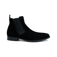 Giovacchini By Belvedere Italian Chelsea Boot Suede Leather Milano Black - J.Valintin Men's Wear Legend - Milano Black - 9