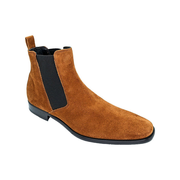 Giovacchini By Belvedere Italian Chelsea Boot Suede Leather Milano Cognac - J.Valintin Men's Wear Legend - Milano Cognac - 9