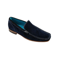 Giovacchini By Belvedere Italian Shoes Diego Suede Slip On Blue - J.Valintin Men's Wear Legend - Diego Blue - 9