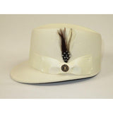 Men's LEGIONNAIRE Codet Cap Wool Felt Hat Telescope Crown LG101 Ivory