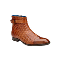 Belvedere Libero Genuine Ostrich Leg and Quilted Leather Boots R80 Almond