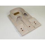 Men 100% Cotton Sports Shirt CIERO MONTERO Turkey Casual/Dress up #KZN - 43 Brown - J.Valintin Men's Wear Legend - 101110