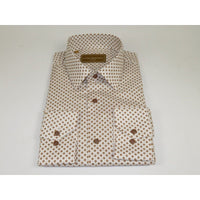 Men 100% Cotton Sports Shirt CIERO MONTERO Turkey Casual/Dress up #KZN - 43 Brown - J.Valintin Men's Wear Legend - 101110