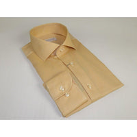 Men 100% Italian Cotton Shirt Non Iron SORRENTO Turkey Spread Collar 4902 Tan - J.Valintin Men's Wear Legend - 98710