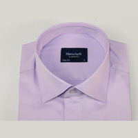 Men 100% Sateen Cotton Shirt Manschett Quesste Turkey Slim Fit 4010 - 06 Lilac - J.Valintin Men's Wear Legend - 96844