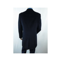 Men 100% Soft Wool 3/4 Length Winter Top Coat Cashmere Feel #Til - 71 Navy Blue - J.Valintin Men's Wear Legend - 98009