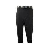 Men 2pc Stacy Adams leisure suit Linen Cotton With Embroidery 3668 Black White - J.Valintin Men's Wear Legend - 95931