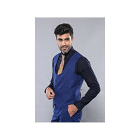 Men 3pc European Vested Suit WESSI by J.VALINTIN Extra Slim Fit JV13 Royal blue - J.Valintin Men's Wear Legend - 16619