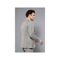 Men 3pc European Vested Suit WESSI by J.VALINTIN Extra Slim Fit JV45 Beige Brown - J.Valintin Men's Wear Legend - 16985