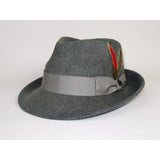 Men BENTLY HEADWEAR Hat Australian Wool Pinch Front Fedora Lite HU427 Gray - J.Valintin Men's Wear Legend - 3338