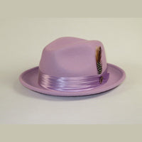 Men Bruno Capelo Hat Australian Wool Crushable Fedora Untouchable UN127 Lavender - J.Valintin Men's Wear Legend - 98065