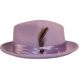 Men Bruno Capelo Hat Australian Wool Crushable Fedora Untouchable UN127 Lavender - J.Valintin Men's Wear Legend - 98065